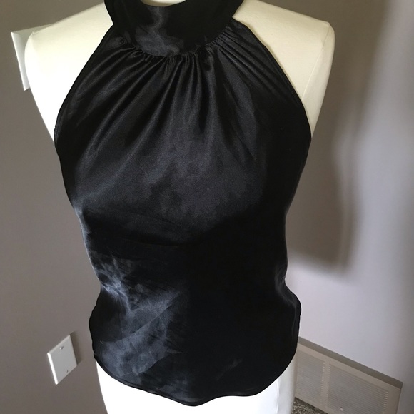 Black Satin Halter - Picture 1 of 4